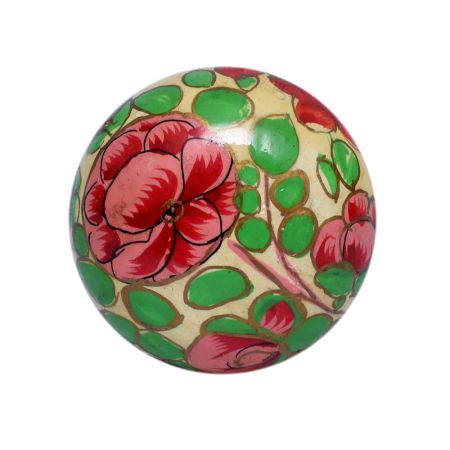 Hand Pinted Flower Indian Kashmiri Dresser Knobs